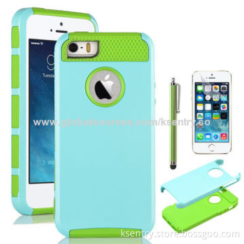 Factory Supply Best Selling 2-in-1 TPU+PC Soft Hard Case for iPhone